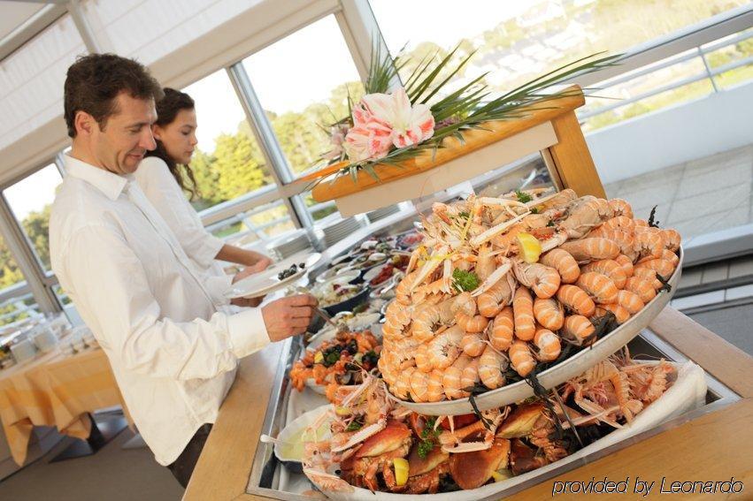 Miramar La Cigale Hotel Thalasso&Spa Arzon Ristorante foto